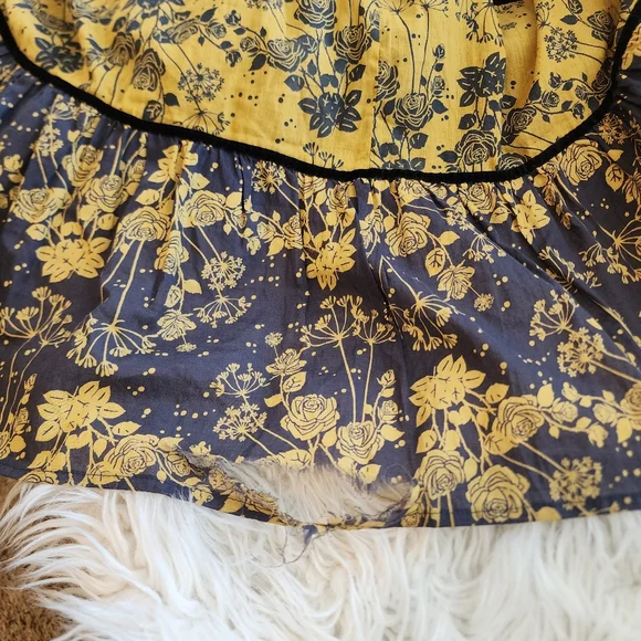 CAROLINA K TIERED ROMANTIC FLORAL MAXI SKIRT SIDE ZIPPER SIZE SMALL - Picture 15 of 17